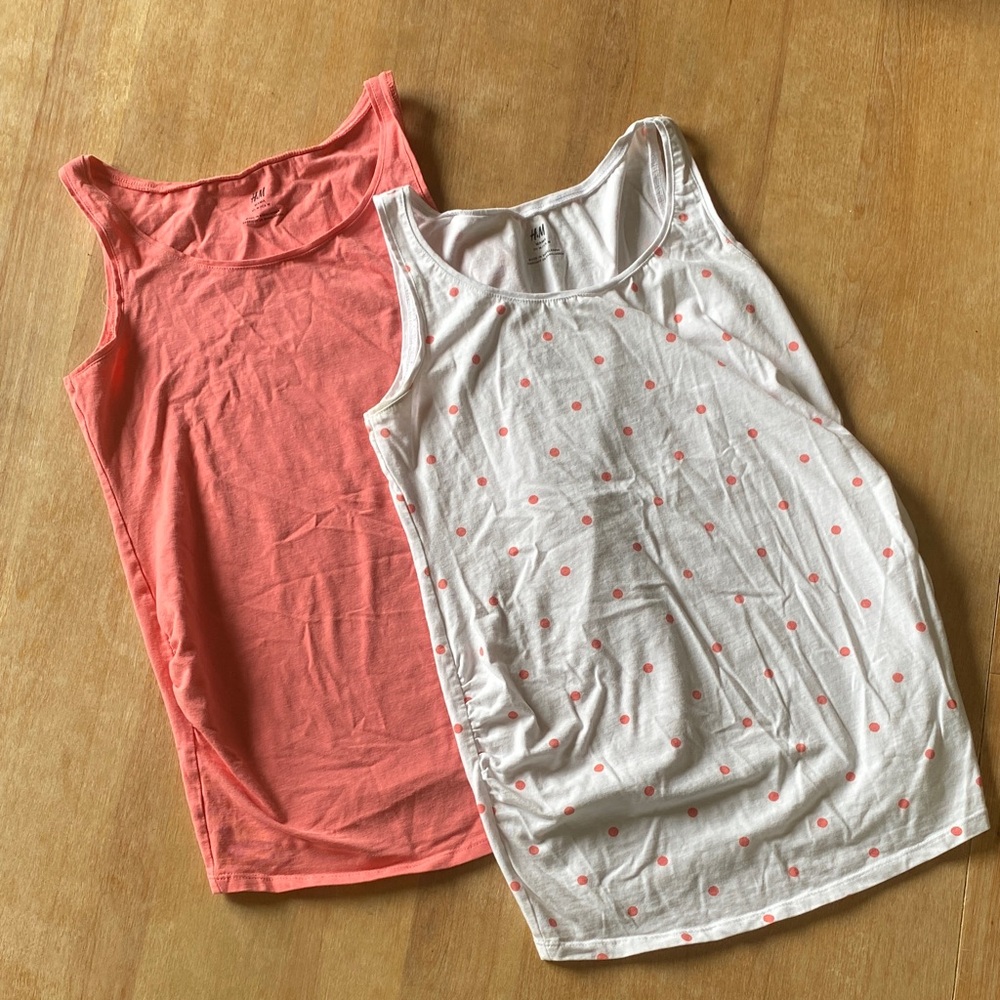 Set of two H&M Mama maternity tank tops sz M